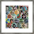All Ostrich Eggs Collage Framed Print