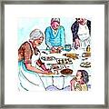 All The Girls Baking For Christmas Framed Print