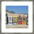 All The News - Vending Machines At The Beach Framed Print