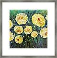 All Yellow Roses Framed Print