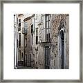 Alleyway In Sicily Framed Print