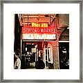 Along Bourbon Street - New Orleans Framed Print