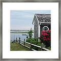 Along The Bass River South Yarmouth Masssachusetts Framed Print