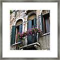 Along The Grand Canal Framed Print