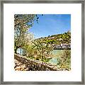 Along The Rhone In Vienne Framed Print