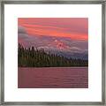 Alpenglow At Lost Lake Framed Print
