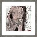 Alphabet Nude O Framed Print