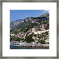 Amalfi Coastal Scene Framed Print