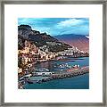 Amalfi Sunrise Framed Print