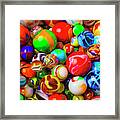Amazing Colorful Marbles Framed Print