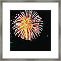 Amazing Display Of Fireworks In Our Framed Print