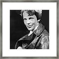 Amelia Earhart Circa 1932 Framed Print