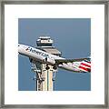 American Airlines Boeing 737-800 Taking Off From Lax Framed Print