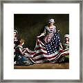 Americana - Flag - Birth Of The American Flag 1915 Framed Print