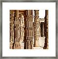 Among Pillars At Qutb Minar. Framed Print