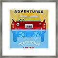 Amphicar Adventure Sign Framed Print