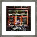 Amstel Bier Bicycle Framed Print