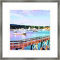 An Abstract View Of Southwest Harbor, Maine Framed Print