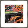 An Autumn In The Temple Framed Print