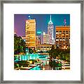 An Evening In Indianapolis Framed Print