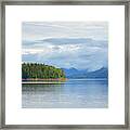 Anchored In The Bay Framed Print