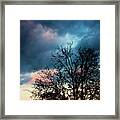 And In The Evening Framed Print