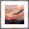And The Eagle Flies Framed Print