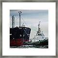 Andrew Foss Ship Assist Framed Print