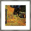 Anitra's Version Of Van Gogh's Cafe Terrace At Night Framed Print
