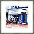 Annapolis Md - Shopping On Main Street Framed Print