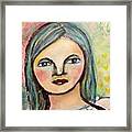 Another Face Popped Into My Journal! Framed Print