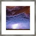 Another Impressive Nebraska Night Thunderstorm 007 Framed Print