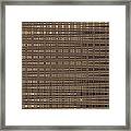Ant Nest Abstract Fabric Design Framed Print