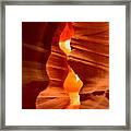 Antelope Canyon Candle Framed Print