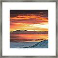 Antelope Island Sunset Framed Print