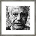 Anthony Bourdain - Ink Drawing Framed Print