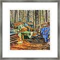 Antique Trucks Framed Print