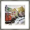 Antiques In Watercolor Framed Print