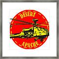 Apache On Desert Framed Print