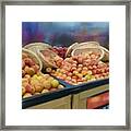 Apples And Baskets Framed Print