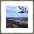 Flying Into Alice Springs - Australia Framed Print