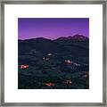 Aramaio Valley At Night Framed Print