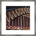 Arch Of Harbour Bridge By Kaye Menner Framed Print