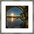 Arch River Sunset Framed Print