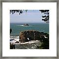 Arch Rock View Framed Print