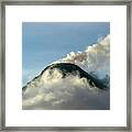 Arenal Volcano Above The Clouds Framed Print