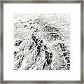 Arizona Desert In Black And White Framed Print