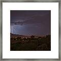 Arizona Monsoon Lightning Framed Print