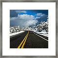 Arizona Snow Road Framed Print