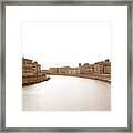 Arno River In Pisa Framed Print
